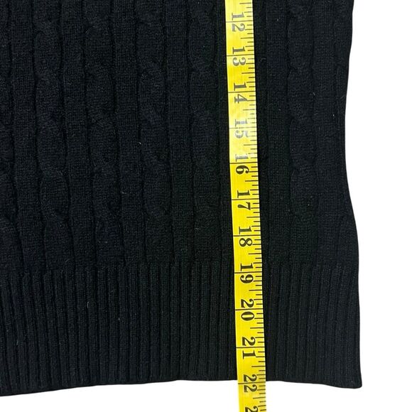 Vtg Lord & Taylor Womens Cable Knit Cashmere Sweater Sz M Quiet Luxury Old Money - Picture 4 of 6